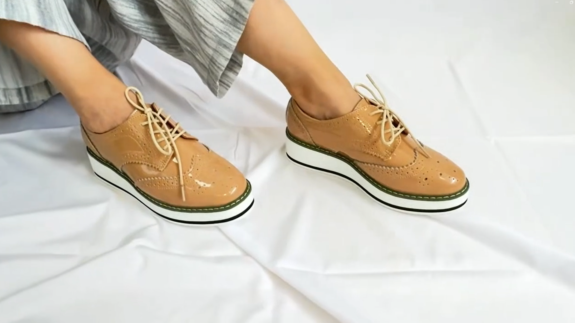 Amazon.com | YING LAN Women's Platform Lace-Up Wingtips